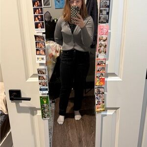 Gloria Vanderbilt Black Straight Leg Jeans